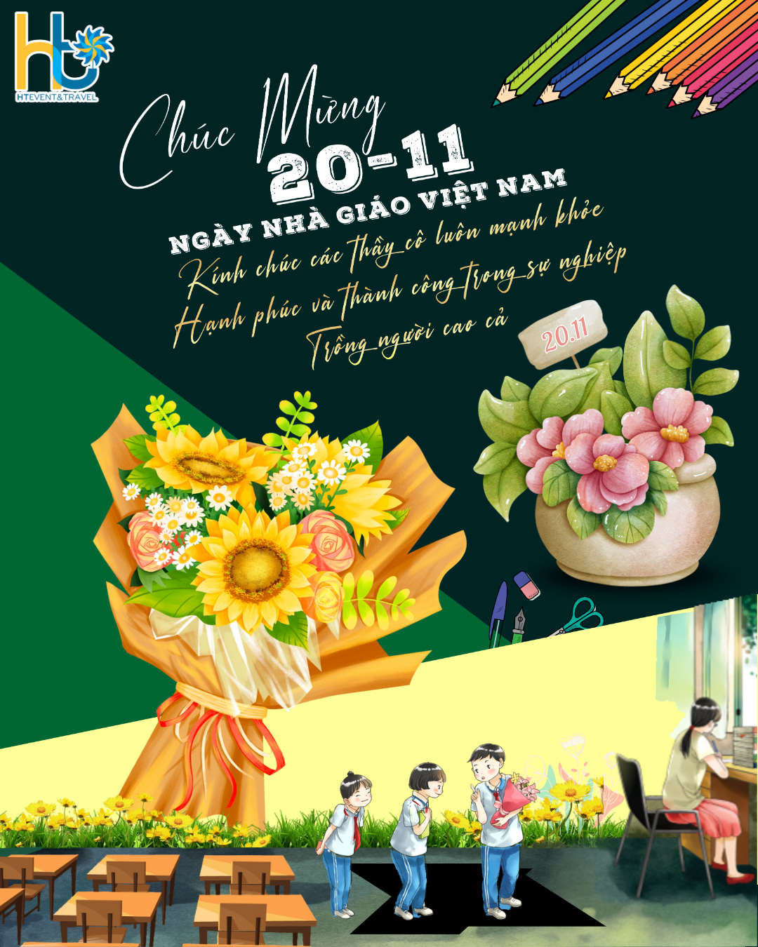HT Event & Travel chúc mừng Ngày Nhà giáo Việt Nam 20/11