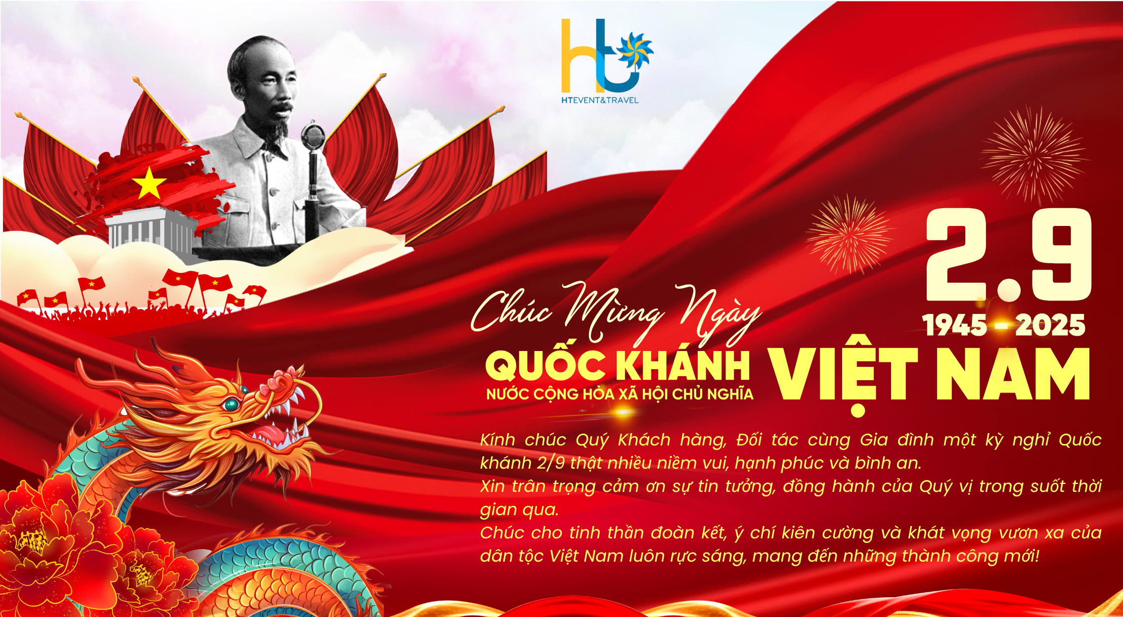 Chúc mừng Lễ Kỷ niệm 80 năm Quốc khánh 2/9 (1945–2025)